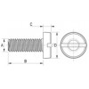 Screw metal DIN 85 [050-m] (050031041553)