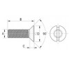 Countersunk screw [080] (080054000002)