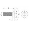 Countersunk screw metal DIN 963 [080-m] (080040640952)