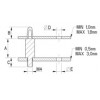 Screw & Locking PCB Spacer [100-1] (100107900002)