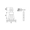 PCB spacer [100-32] (100330300002)