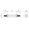 Hexagonal M/M Spacer [313] (313301059902)