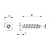 Pan head tapping screw metal DIN 7981 [343-m] (343481940952)