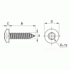 Pan Head tapping torx screw [352-m] (352220741553)