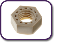 PEEK® hexagon nut [184]