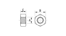 Nut metal  DIN 934 [051-m]