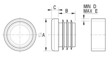 Polished round ribbed insert [277]