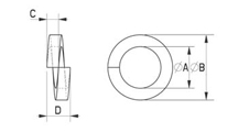 Spring washer metal DIN 7980 [345-m]